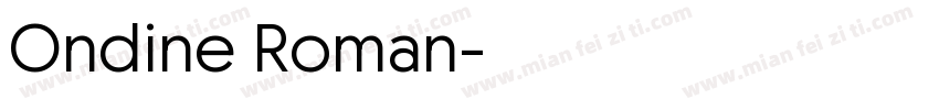 Ondine Roman字体转换
